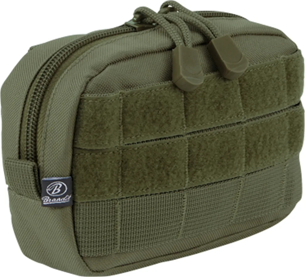 Pochette Tactique Molle Brandit Olive - Rangement Compact et Durable