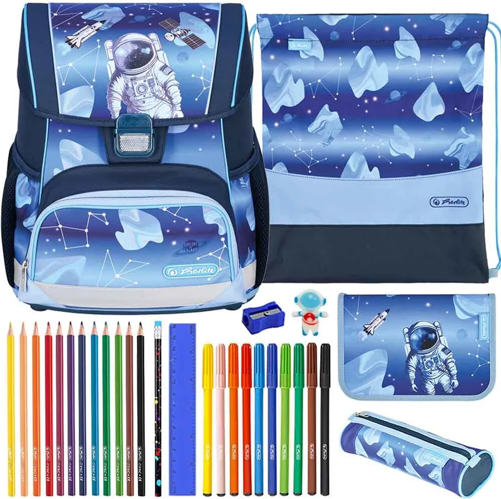 Kit Cartable Herlitz Loop Plus Anti Mal de Dos pour Enfant Primaire