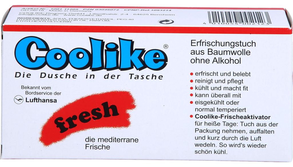 Coolike fresh Erfrischungstuch Baumwolle, 5 St. Tücher Produktbild 