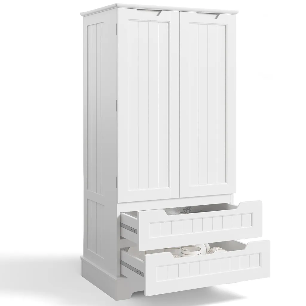 Buffet de rangement pour Cuisine et Salle à manger - Modèle Blanc