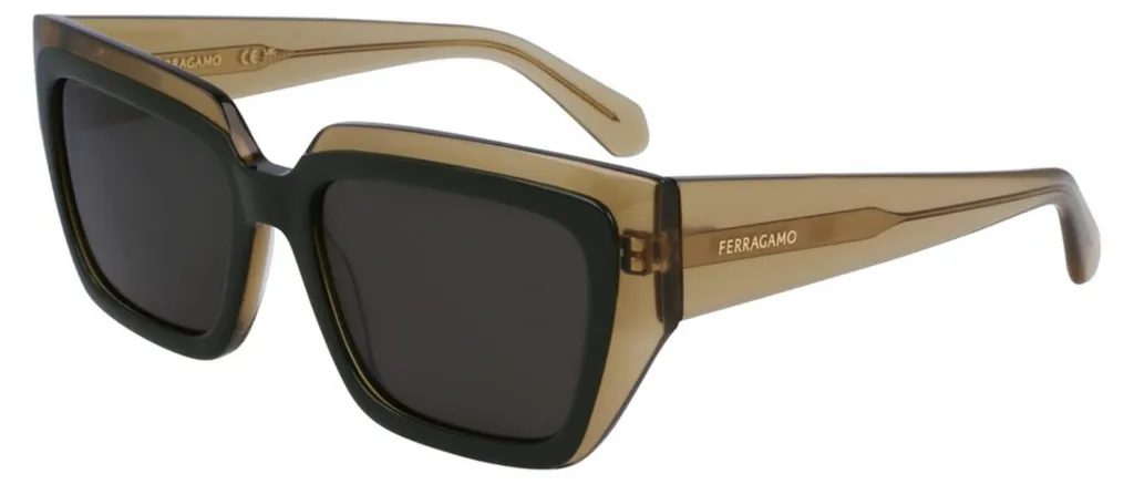 Fini l'Éblouissement avec les Lunettes Ferragamo SF2002S 327 de Luxe