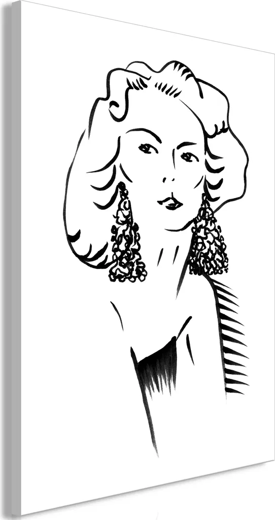 Quadro Moderno Bionda Romantica 80x120 - Arte Verticale per Interni