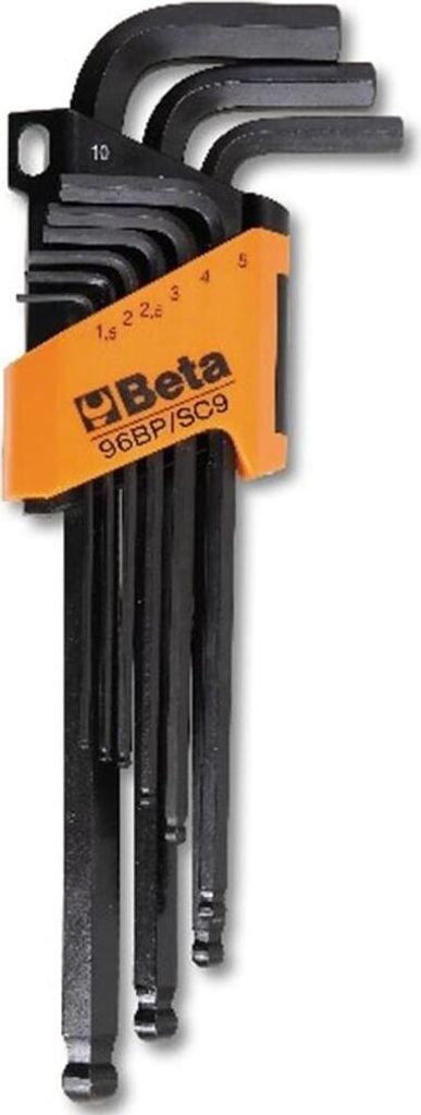 Beta Tools 9tlg Sechskant-Stiftschlüsselsatz 96BP/SC9 Stahl 000960974