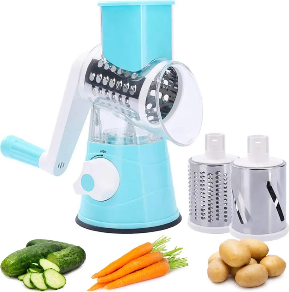 Grattugia Multifunzione INF 3 Lame - Massima Sicurezza per la Tua Cucina