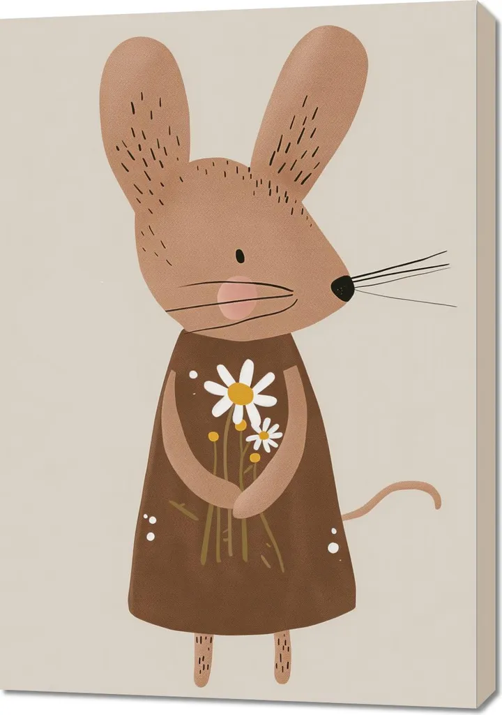Quadro 70x100 cm Motivi per bambini, bambine e bambini - Topolino