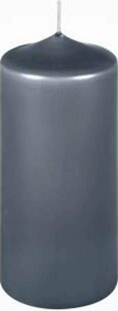 Premium Stumpenkerzen Grau 150 x 70 mm, 1 Stück