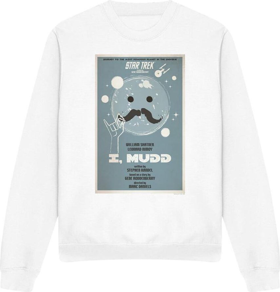 Star Trek - "The Original Series Episode 37" Sweatshirt für Herren/Damen Uni TV11581 (M) (Weiß)