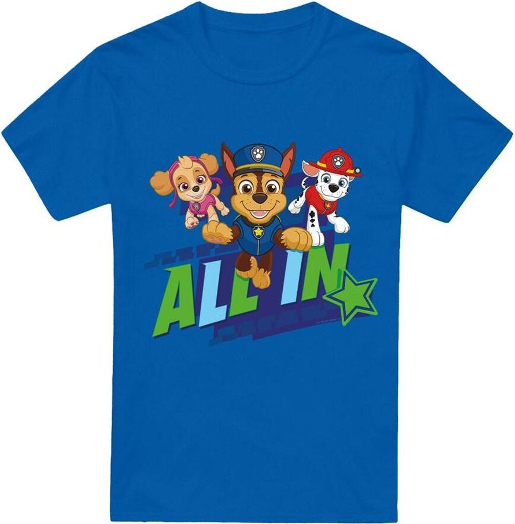 Paw Patrol - "All In" T-Shirt für Herren TV6729 (3XL) (Königsblau)