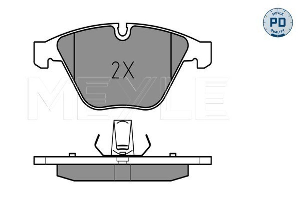MEYLE 025 241 6120/PD Bremsbeläge Vorne für BMW 3 Touring (E91) 3 Limousine (E90) X1 (E84) 3 Coupe (E92) 3 Cabrio (E93) Z4 Roadster (E89)