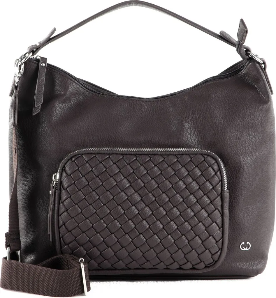 GERRY WEBER Wave Hobo LHZ Sac Shopper en Cuir Synthétique Dark Brown