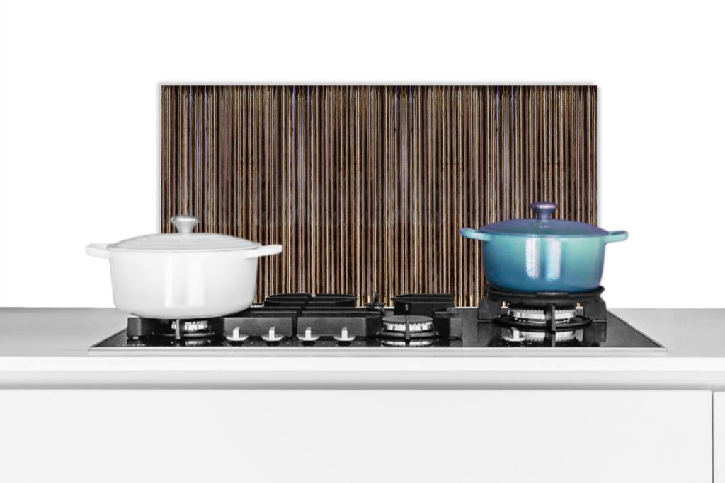 KitchenYeah Spritzschutz Küche - Küchenrückwand - Wandschutz für Herd und Spüle - Rost - Muster - Riffelblech 70x30 - Alu-Dibond (Alternativ...