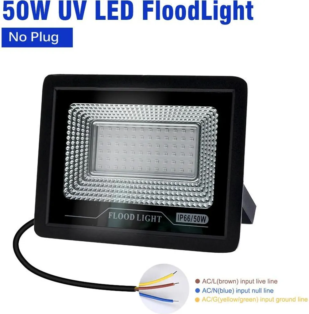 Projecteur LED UV 50W Solution Éclairage Noir Puissant Réglable Extérieur - 2
