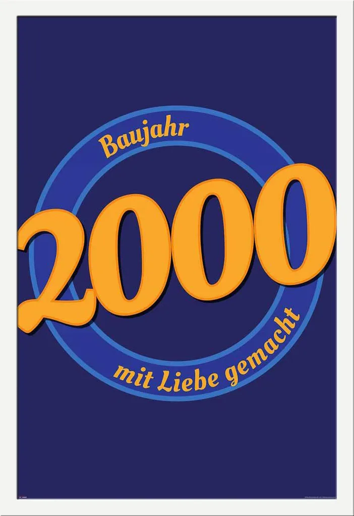 Decorazione Parete Poster 2000 Cornice Bianca Shinsuke e Acrilico