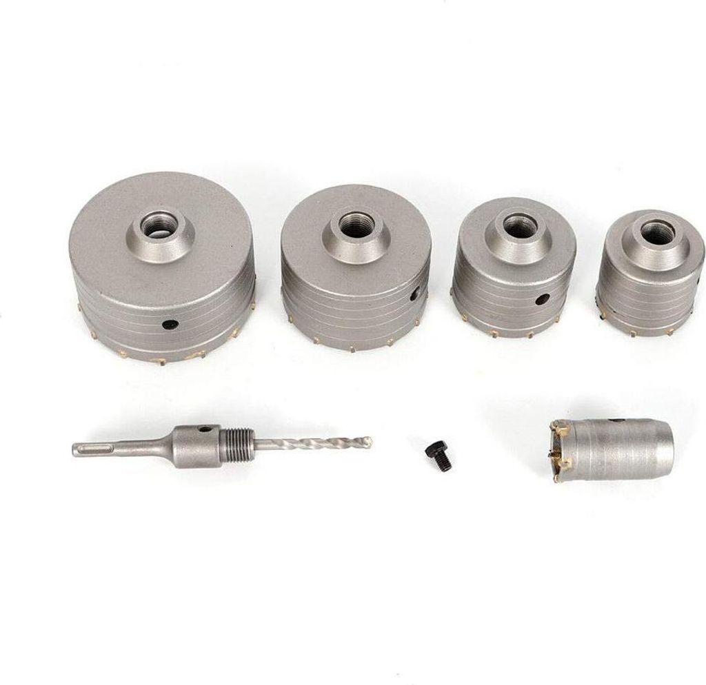 EXLECO Bohrkrone Set 68mm Hohl-Bohrkrone mit SDS Plus Adapter 110mm