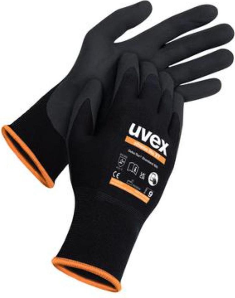 uvex athletic lite xt Montagehandschuh touchscreenfähig - 10 Paar schwarz/orange 12