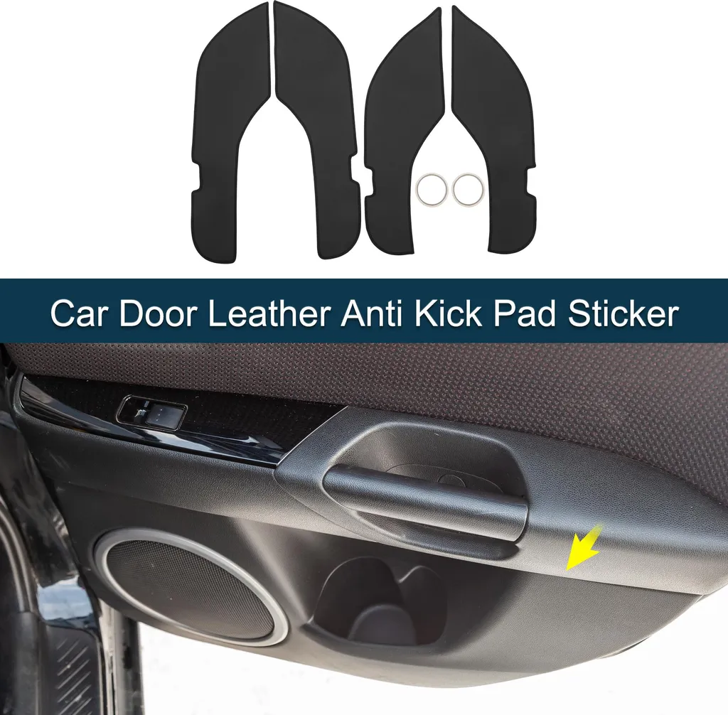 Protection de Porte en Cuir Mercedes Classe E 2021-2022 Noir - Set Complet