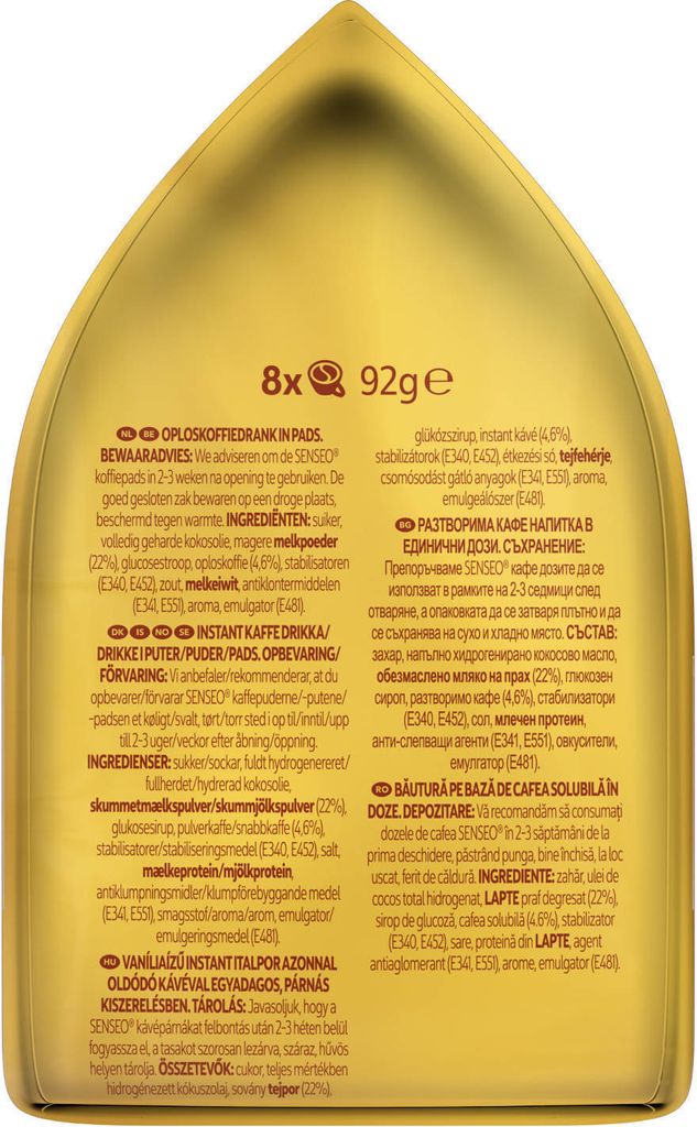 SENSEO Pads Typ Café Latte Vanilla Senseopads 40 Getränke Produktbild 7