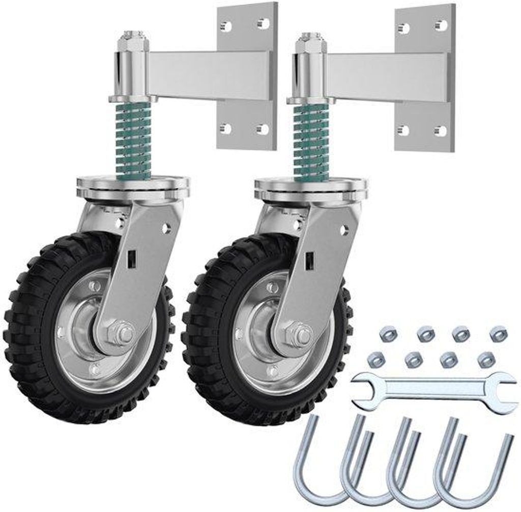 Drehbares Schokabsorberendes Rad 15CM für Metalltor 225KG Last