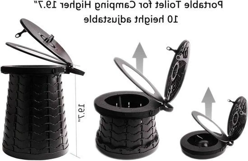 Toilettes de Camping pour Voiture et Road-Trip - Solution WC Nomade 30cm