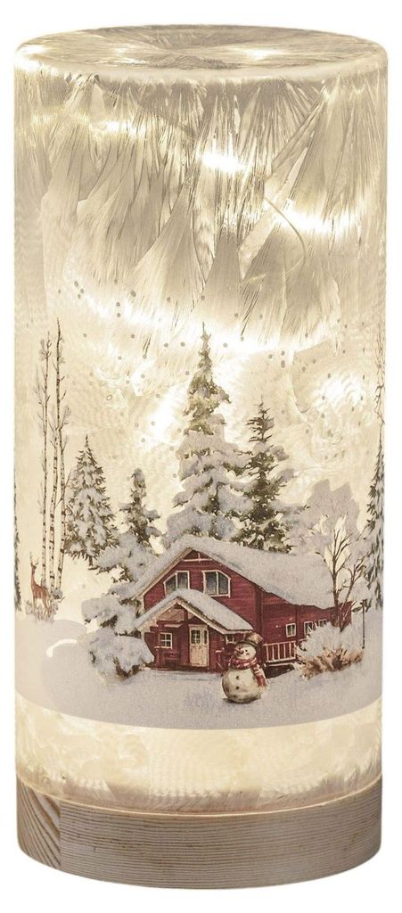 formano LED Deko Licht Winterlandschaft Leuchtglas Produktbild 
