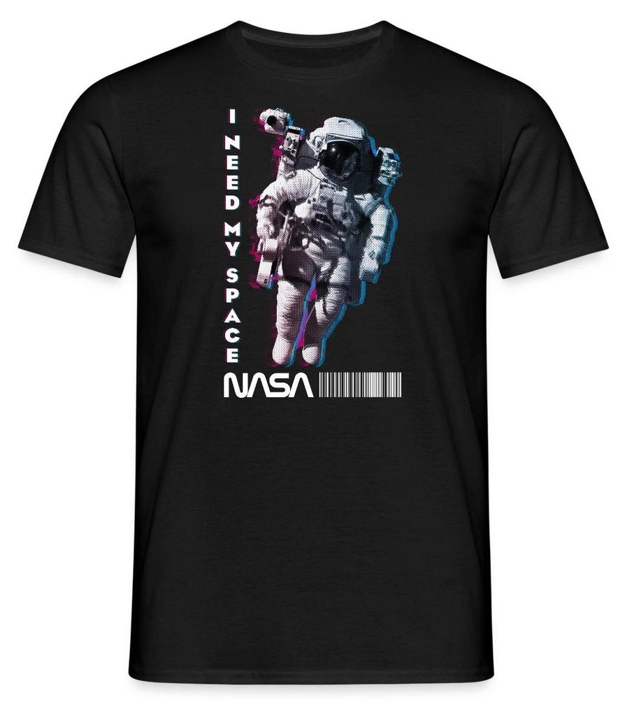 Spreadshirt NASA Astronaut Mit Witzigem Spruch I Need My Space Männer T-Shirt, M, Schwarz