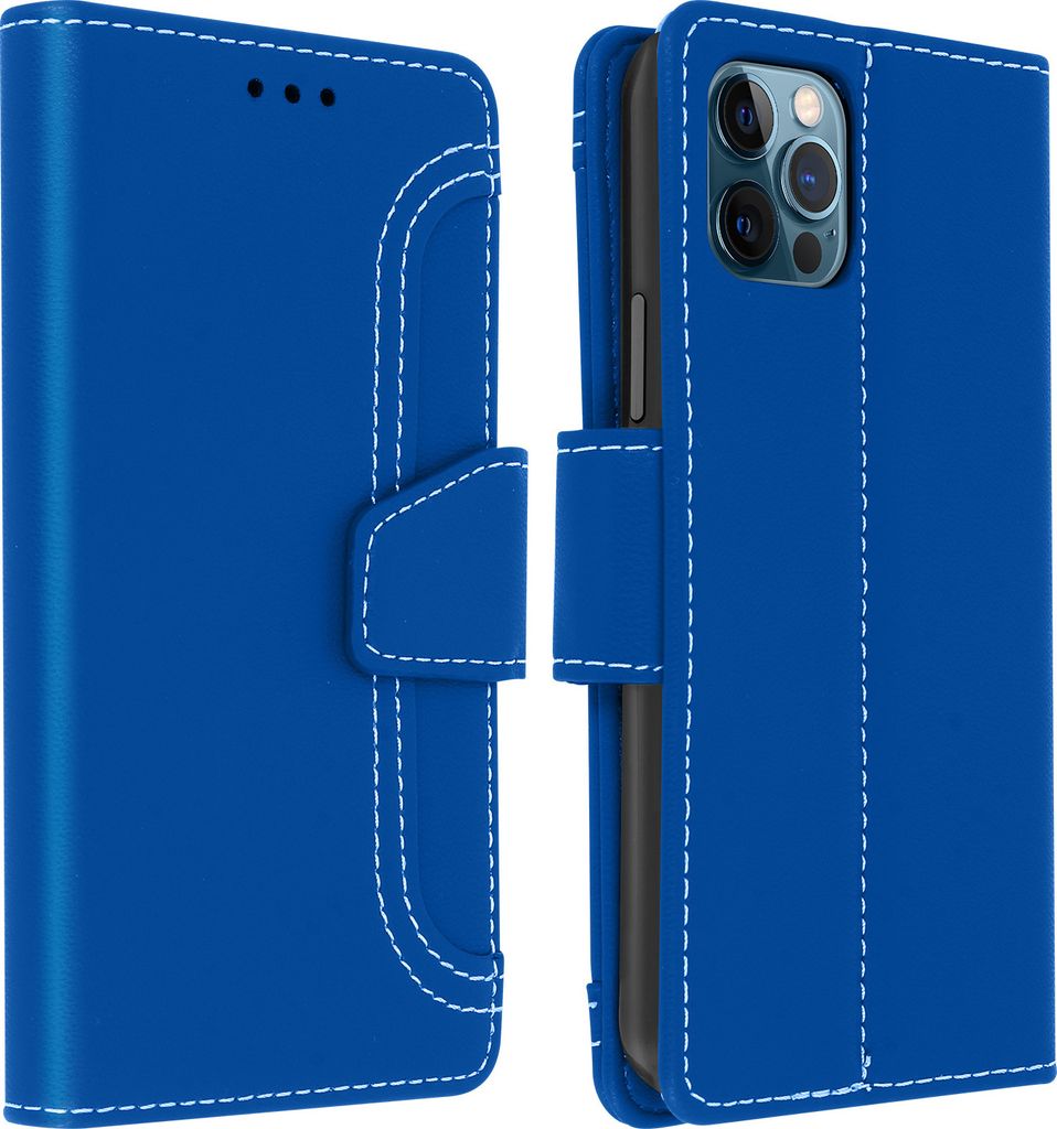 Apple iPhone 12 / 12 Pro Klapphülle mit Portemonnaie – Blau