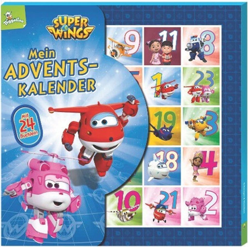 Super Wings Adventskalender mit 24 Büchern, Produktbild 
