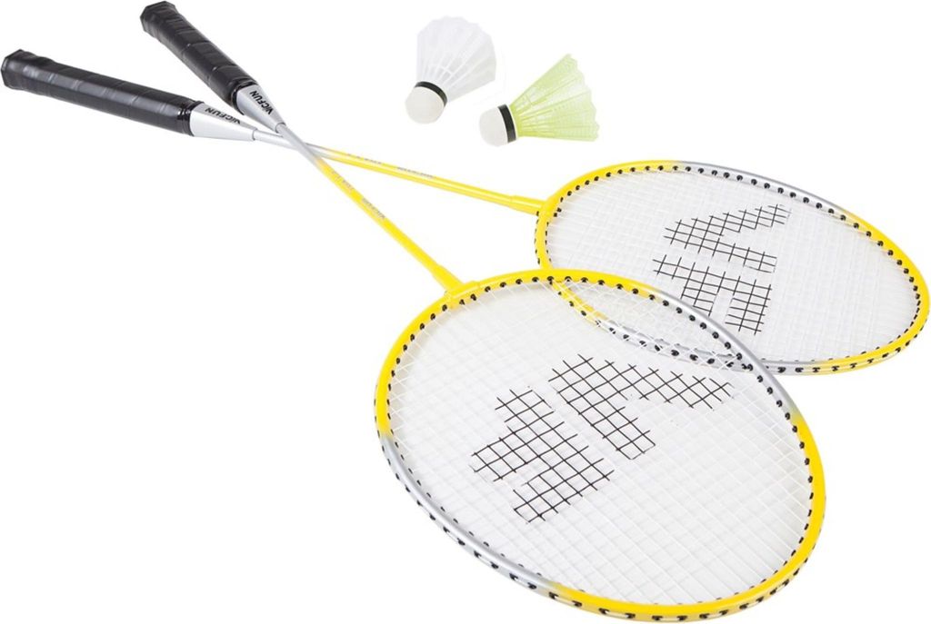 VICTOR VICFUN Hobby-Set Typ B (XT 1.6) | Badminton-Set | Federball | Gelb