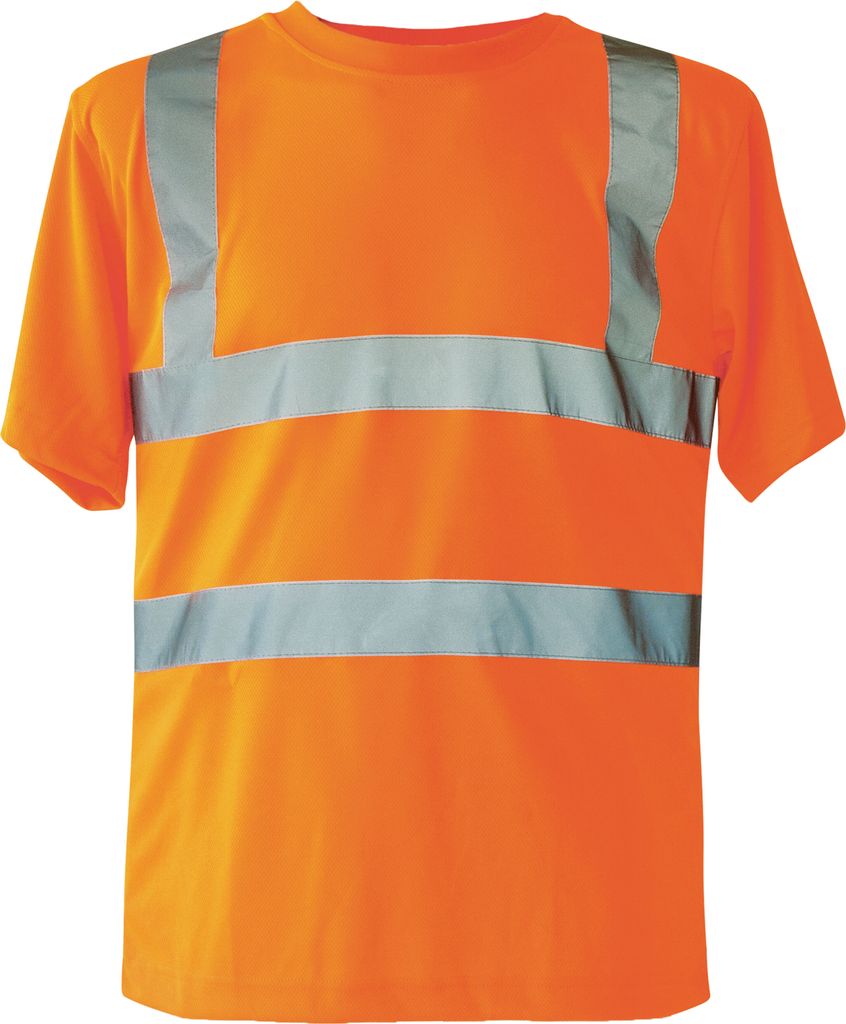 Korntex KXS | Herren Hi-Viz Workwear Arbeits T-Shirt EN ISO 20471 - Farbe: Signal Orange - Größe: 3XL