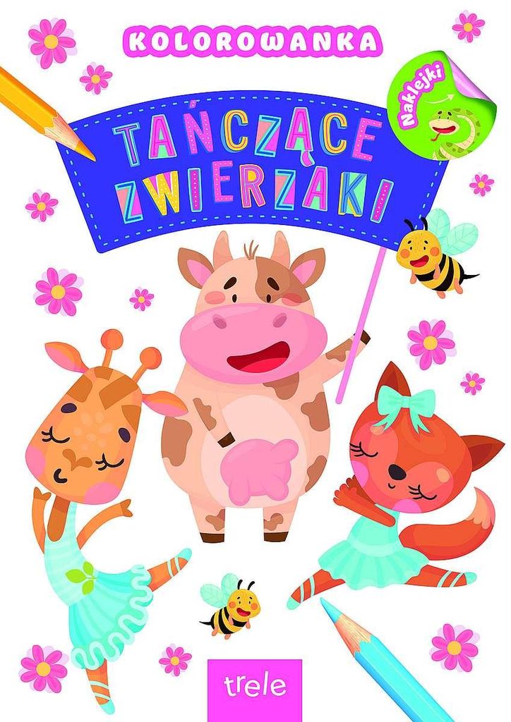 Tańczące Zwierzaki dla dzieci - Książeczka z Naklejkami