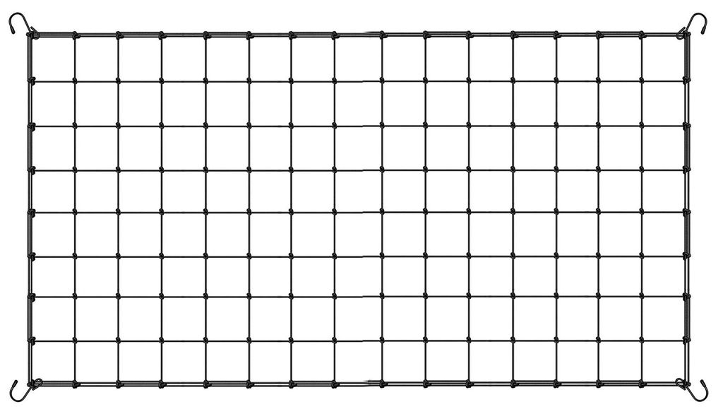 Ranknetz für Growzelte mit 4 Haken, elastisches Nylongewebe, robuste Stütze, Scrog-Netz, Gartennetz, Pflanzenstütze für Gurken und Kletterpflan...