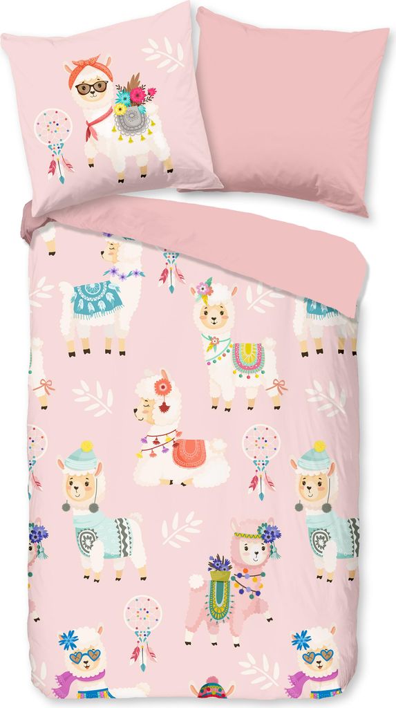 Duvet cover Good Morning 135x200 + 1* 80x80 cm - llamas
