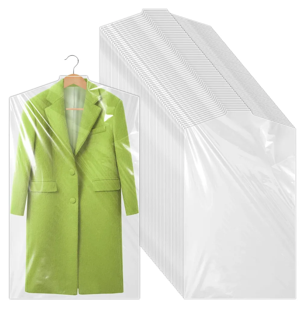 Housses pour Costumes et Chemises 60x100 cm - Protection Dressing 100pcs
