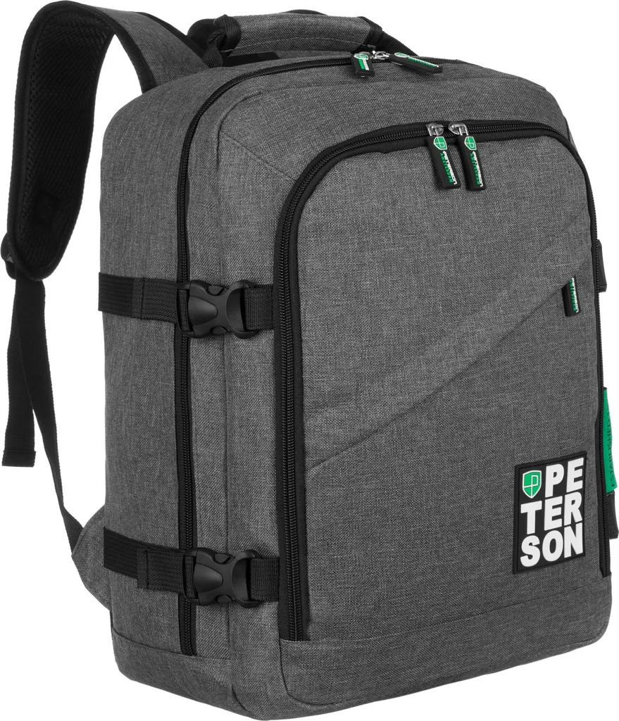 Zaino Peterson PTNPLG02T2049 | Bagaglio a Mano 40x20x25 Certificato