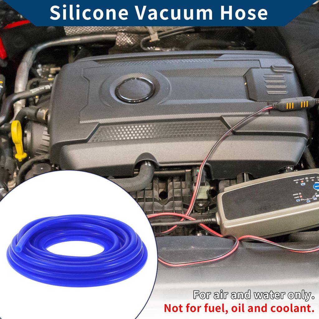Silikon-Vakuumschlauch für Automobil-Vakuumsysteme Hochtemperatur 33Ft 5/16" 8mm ID 2,5mm Dicke 1 Stück Blau 130PSI Max Druck