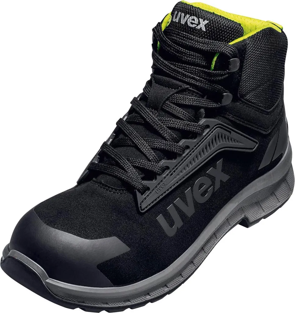 Chaussures de sécurité uvex 2 trend S3S confort anti-fatigue noir jaune 40