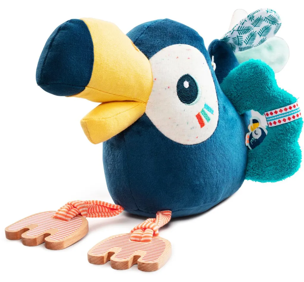 Peluche d'éveil toucan multicolore Lilliputiens pour le premier âge - 2