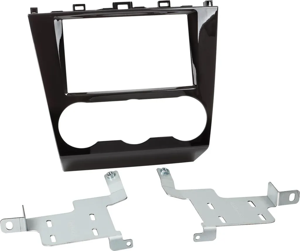 Façade Autoradio 2-DIN Subaru Forester 2015 en ABS Noir avec Fixations