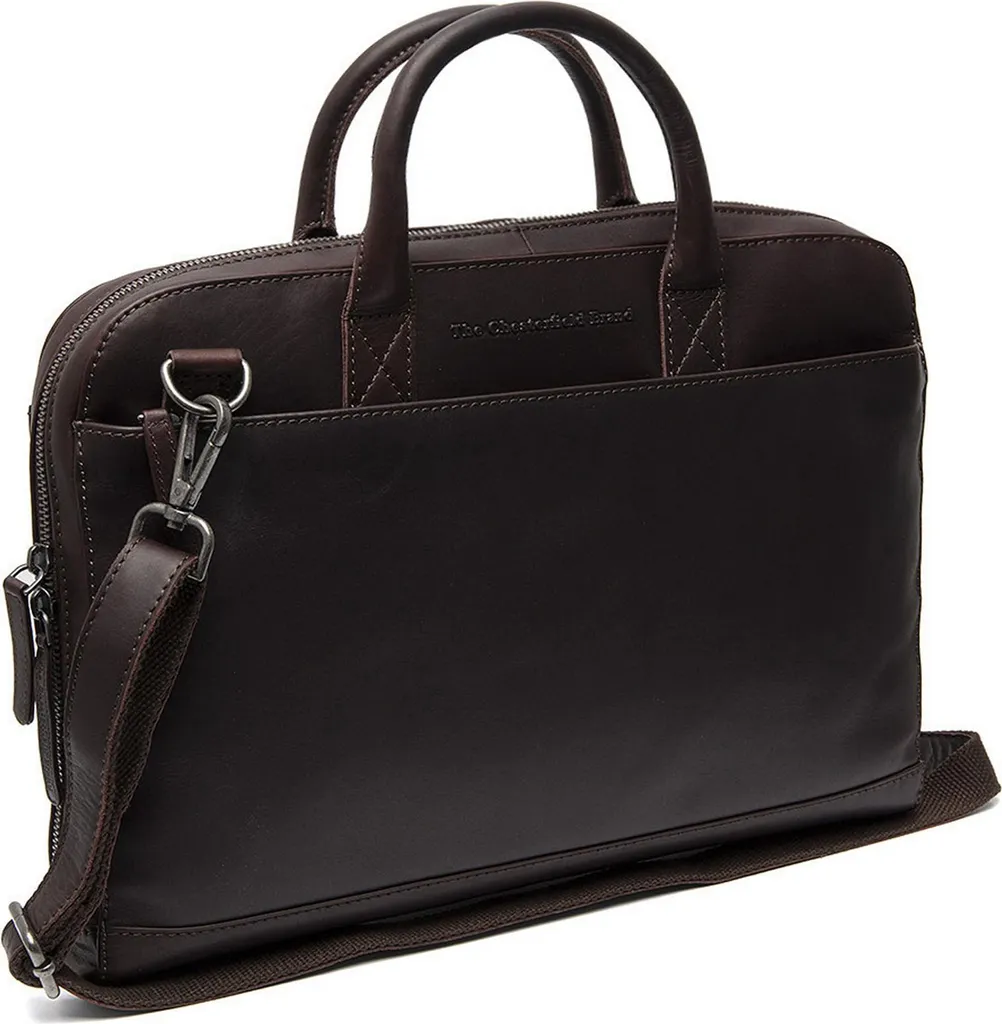 Sacoche Tilbury The Chesterfield Brand en Cuir Marron pour Laptop 15"