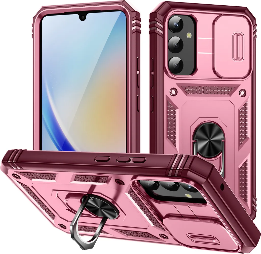 Cover Robusta Samsung Galaxy A34 5G: Protezione Militare e Slot Carte