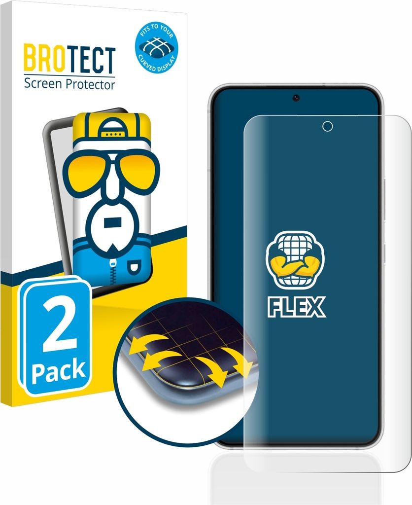 2x BROTECT Fullscreen Schutzfolie für Samsung Galaxy S22 5G Displayschutz Folie Fullcover Klar Transparent