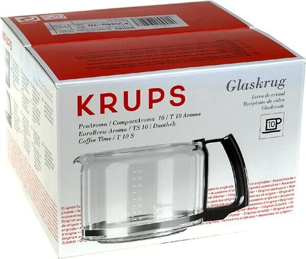 Krups F034-70, Karaffe, Krups, Karaffe, Transparent, Weiß, Produktbild 