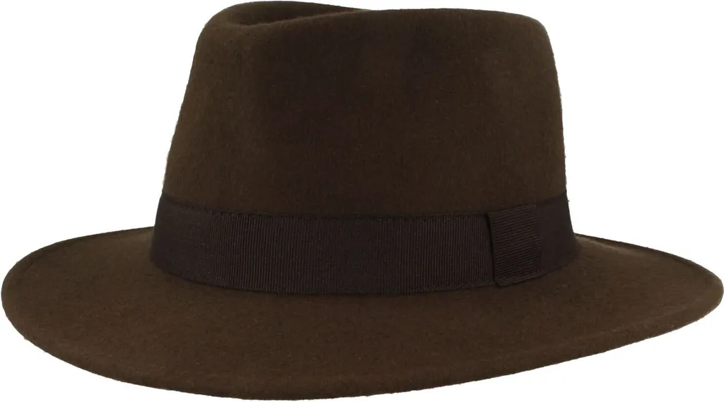 Fiebig Cappello Outdoor Traveller Indeformabile in Lana Feltro