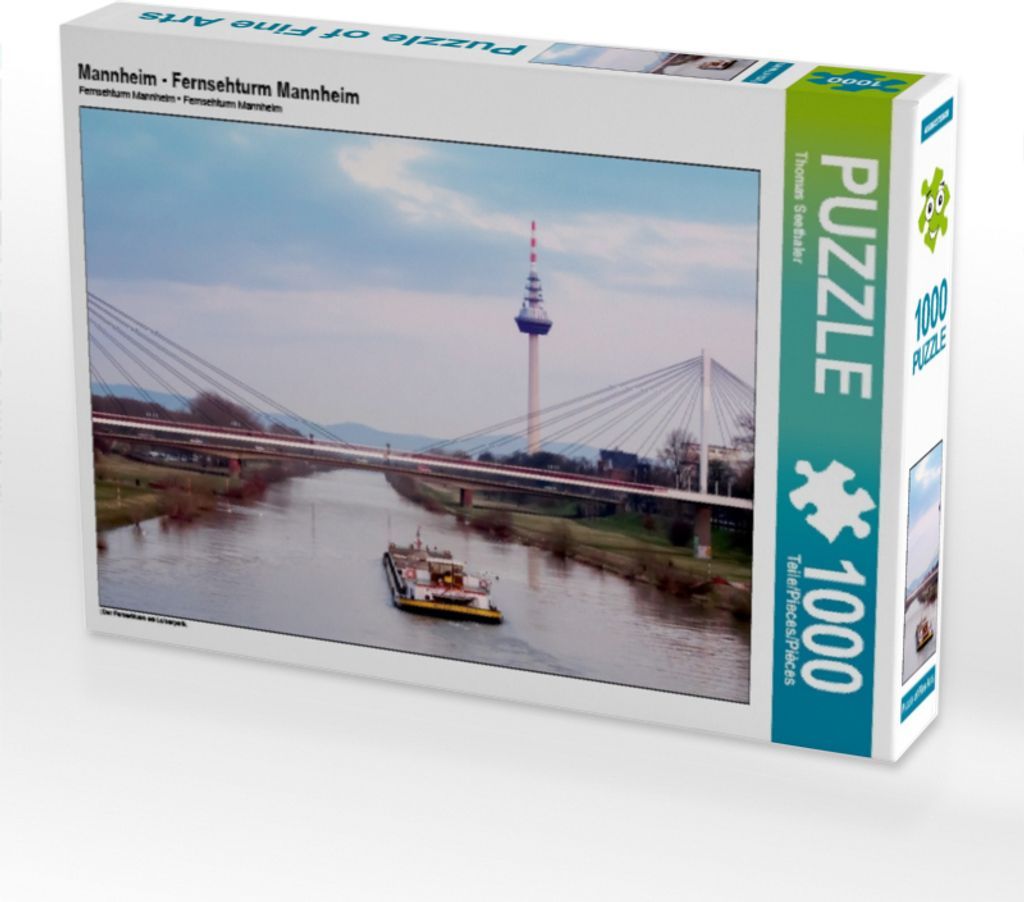 Calvendo Mannheim - Fernsehturm Mannheim 1000 Teile Puzzle quer 640x480mm, Seethaler Thomas; 7351699