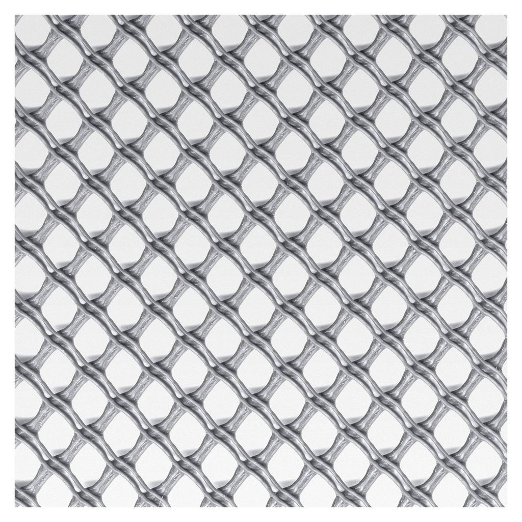 Schutznetz aus Kunststoff 1,00x5 m Silber, Netz mit rautenförmigen Maschen für Sicht- und Windschutz