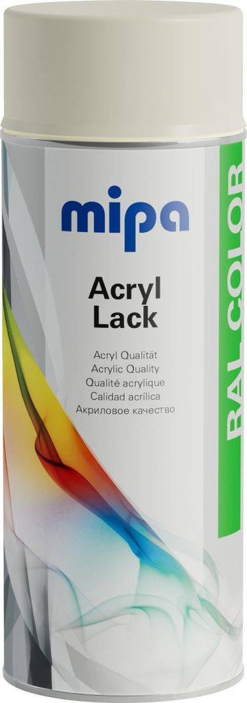 MIPA Acryllack RAL Color Farbspray 400ml RAL9001 - cremeweiss