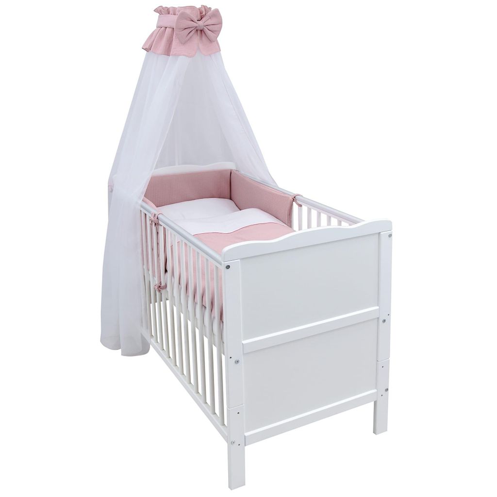 Baby-Delux Babybett Kinderbett Jack Umbaubar 140x70 Weiß Produktbild 