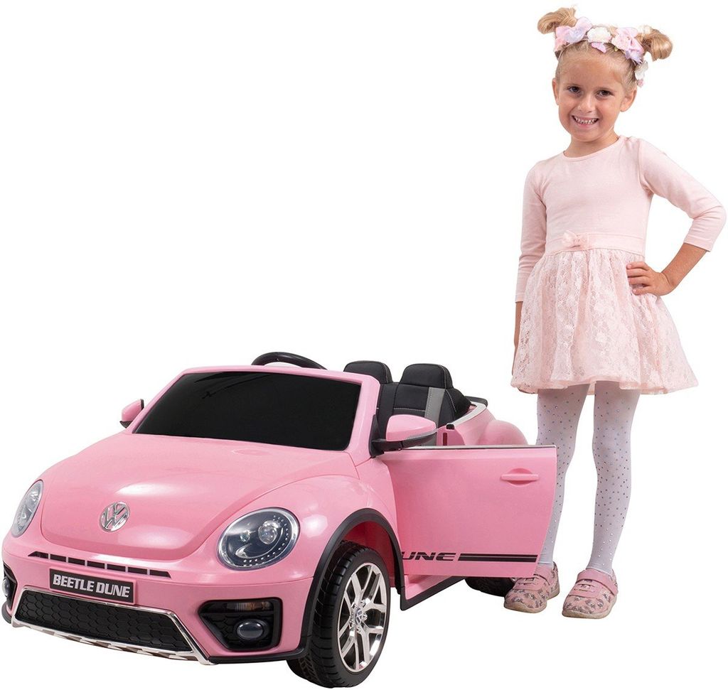 Volkswagen Beetle Käfer Kinderauto Kinderfahrzeug Kinder Elektroauto 12V Pink 