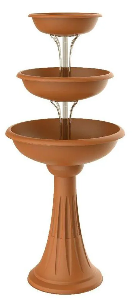 Trevy Jardinière de fontaine verticale terracotta 29,2L - Made in Italie