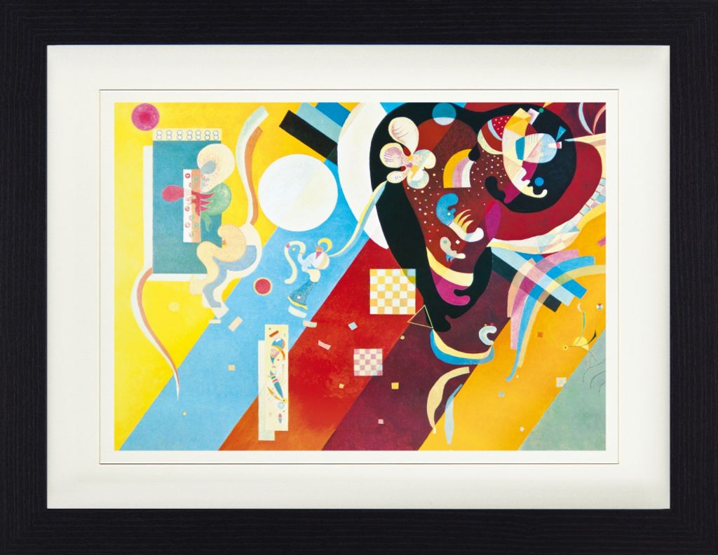 Wassily Kandinsky Gerahmtes Bild Mit Edlem Passepartout | Wand-Bilder | Im Bilderrahmen - Komposition IX, 1936, Detail (30 x 40 cm)